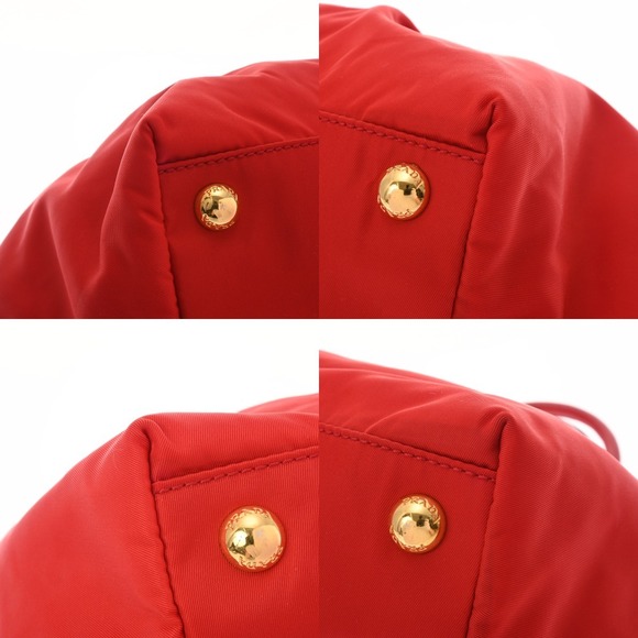 PRADA Rion Red Bow Handbag - Picture 6 of 10